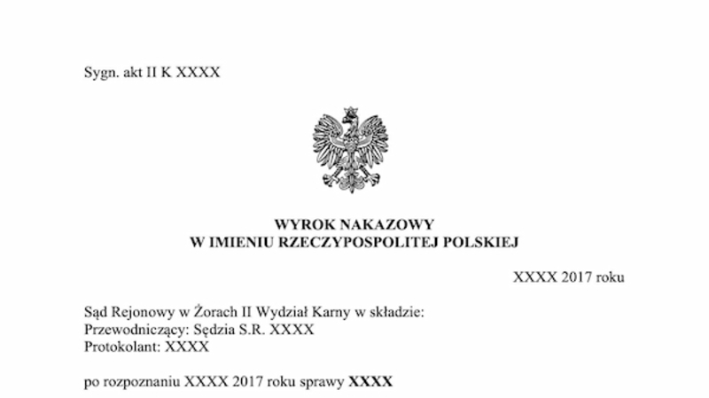 1 rok zakazu prowadzenia pojazdu w miejsce 3 lat