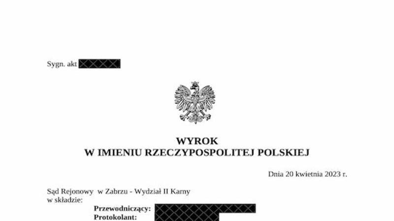 Jazda pod wpływem alkoholu. Wynik badania: 0,35 mg/dm3