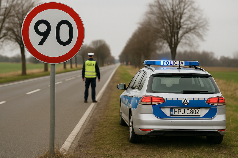 Utrata prawa jazdy za przekroczenie prędkości poza terenem zabudowanym