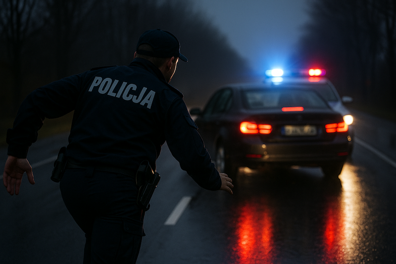 Niezatrzymanie się do kontroli drogowej – co ci grozi?