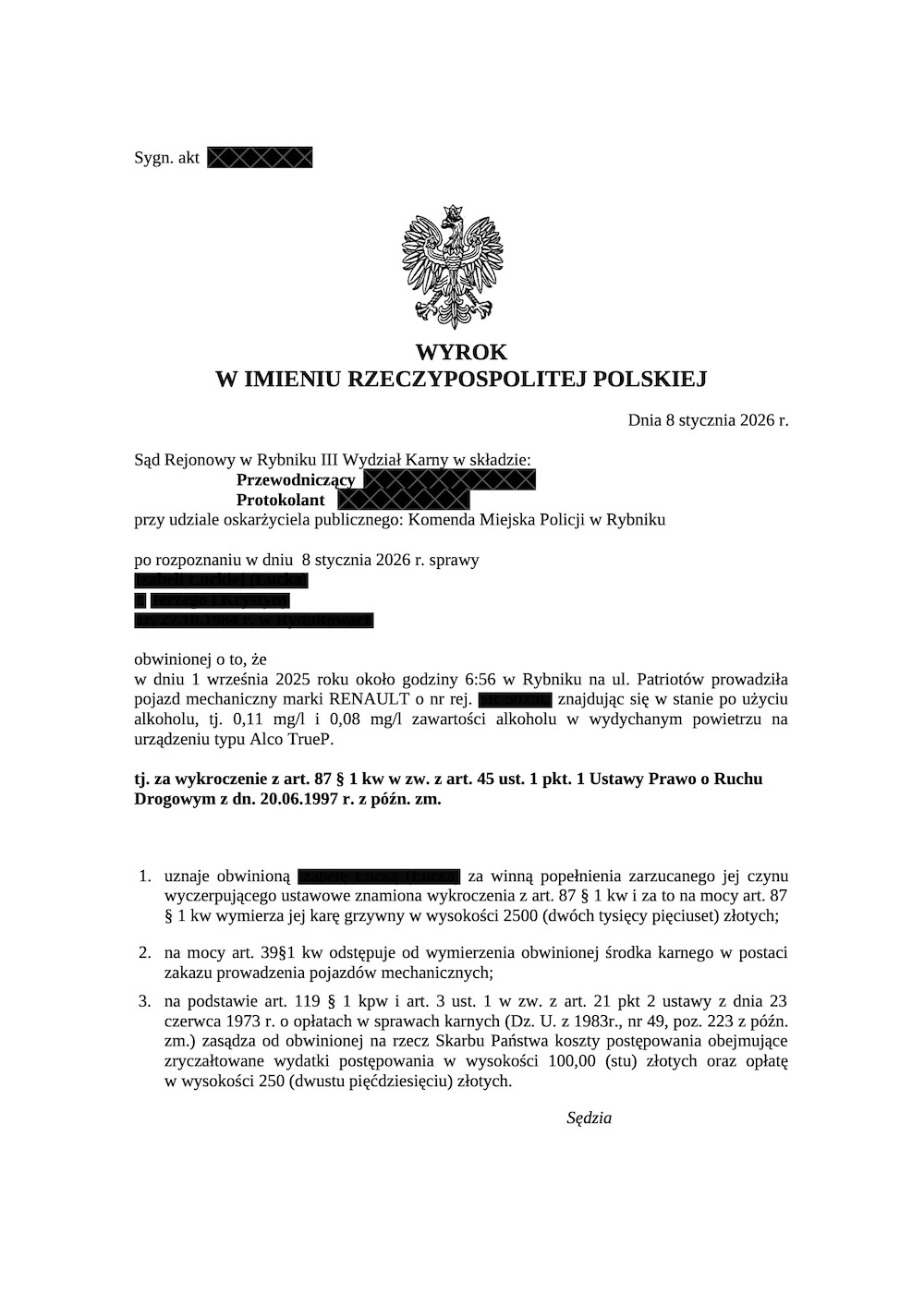 0,11 mg/dm3 - brak zakazu!