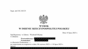 Jazda pod wpływem alkoholu. Wynik badania: 0,36 mg/dm3