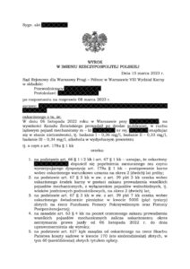Jazda pod wpływem alkoholu. Wynik badania: 0,36 mg/dm3
