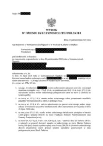 0,29 mg/dm3 – warunkowe umorzenie!