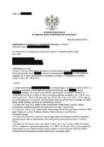 1,24 mg/dm3. Brak przepadku pojazdu!