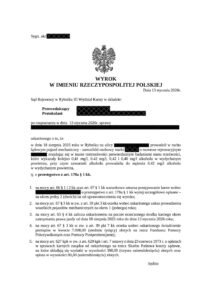 0,41 mg/dm3 – warunkowe umorzenie!